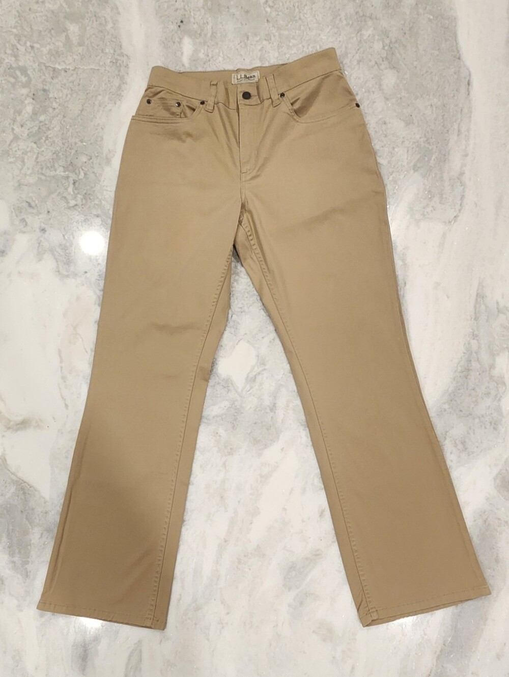 LL Bean Women's 12 M/T Classic Fit Straight Pants In Khaki